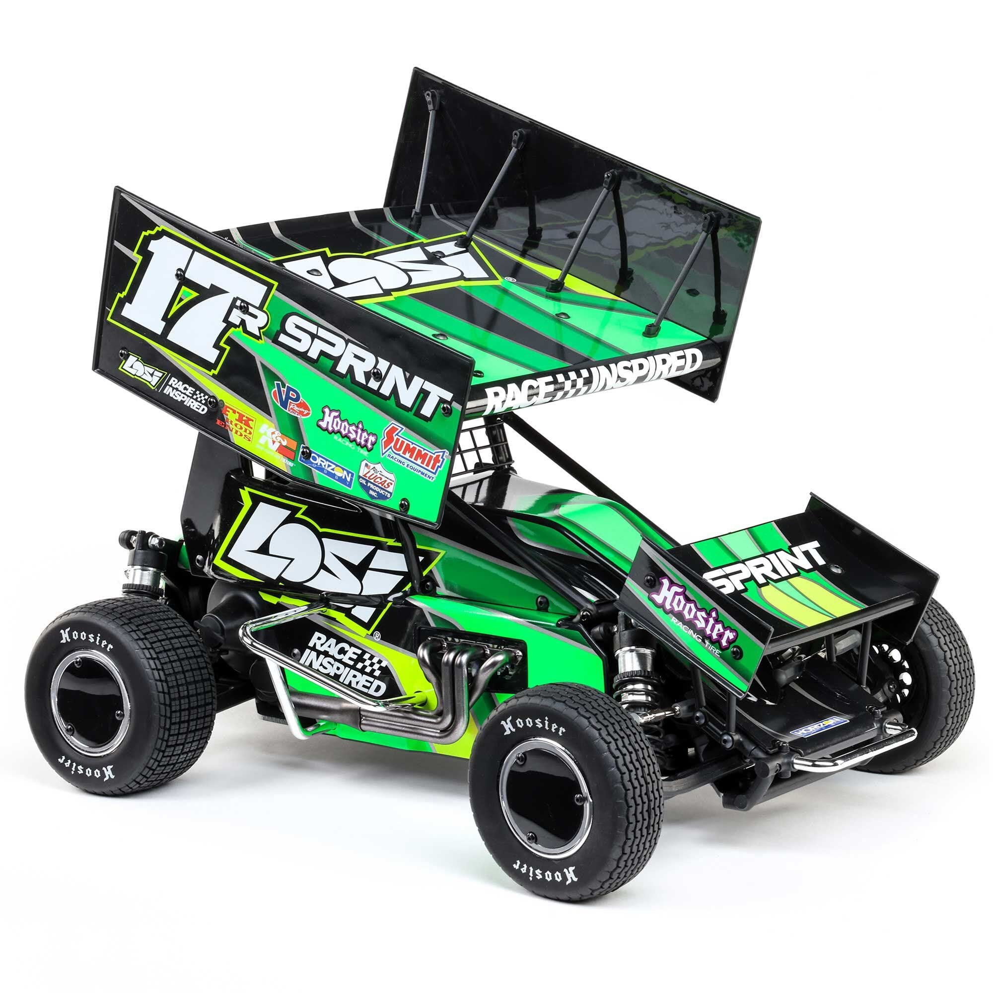 Losi 1/10 22S Sprint Car, 1/10 2WD, RTR, Brushless, Green
