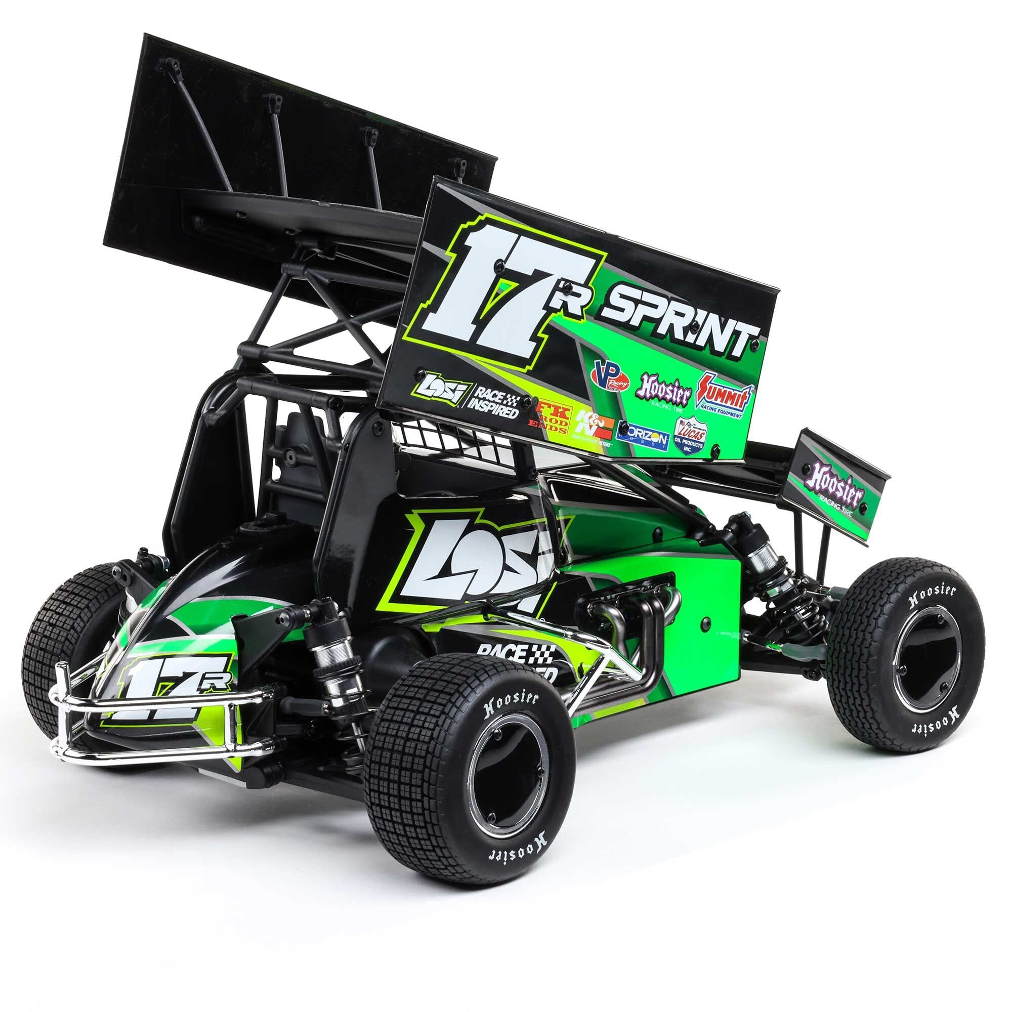 Losi 1/10 22S Sprint Car, 1/10 2WD, RTR, Brushless, Green