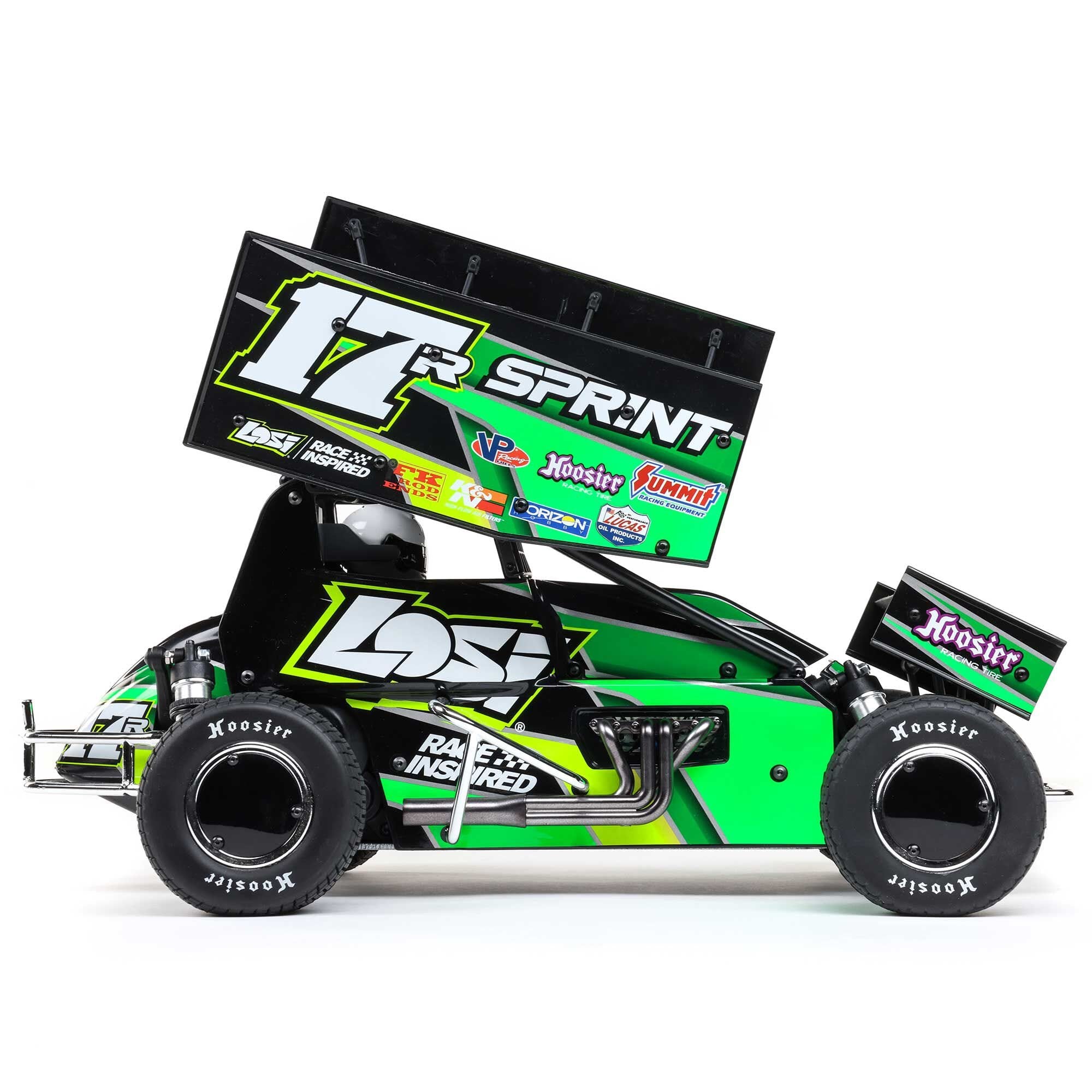 Losi 1/10 22S Sprint Car, 1/10 2WD, RTR, Brushless, Green