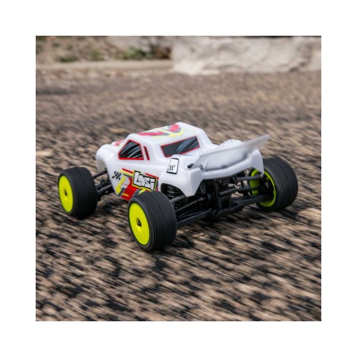 Losi 1/28 Micro-T 2S 2WD RTR Stadium Truck (Battery & Charger Included), White