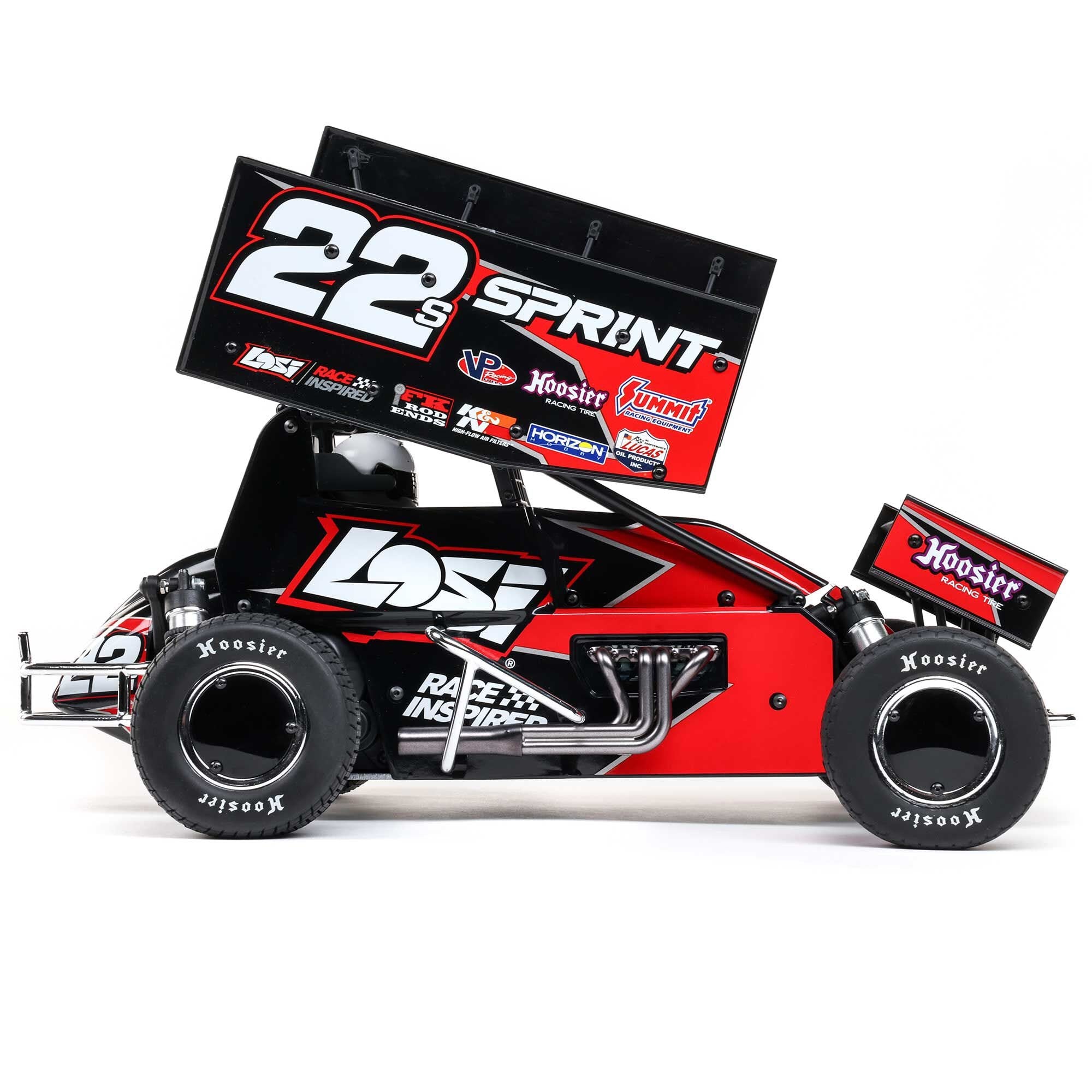 Losi 1/10 22S Sprint Car, 1/10 2WD, RTR, Brushless, Red With Battery and Charger
