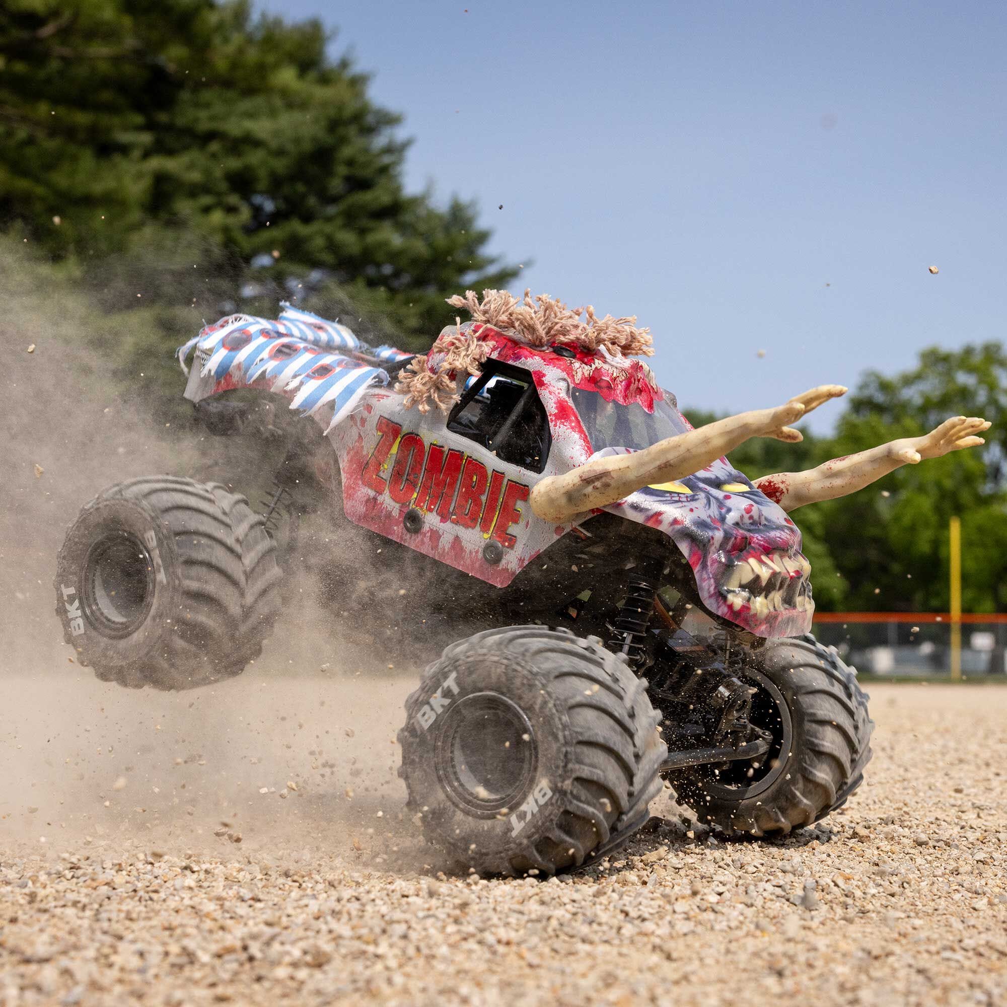 Losi Mini LMT Zombie 1/18 4x4 Monster Jam Truck RTR, LOS01026T4