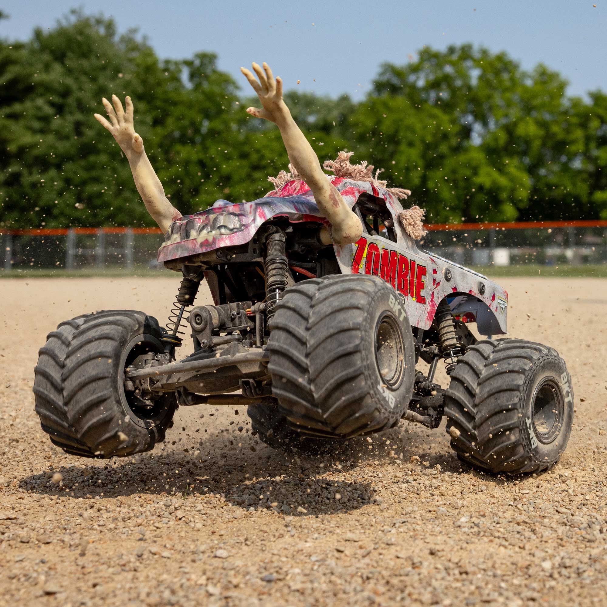 Losi Mini LMT Zombie 1/18 4x4 Monster Jam Truck RTR, LOS01026T4