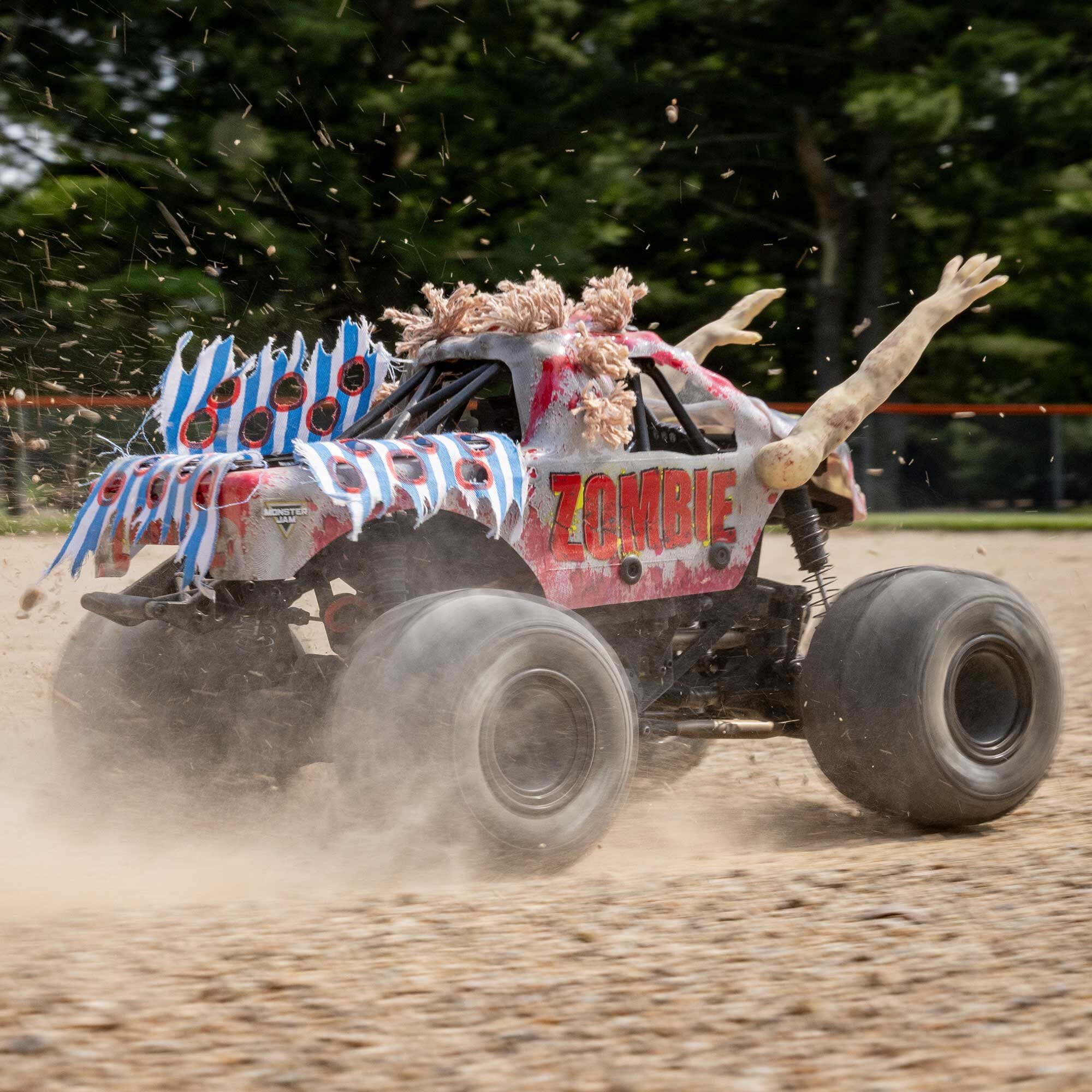 Losi Mini LMT Zombie 1/18 4x4 Monster Jam Truck RTR, LOS01026T4