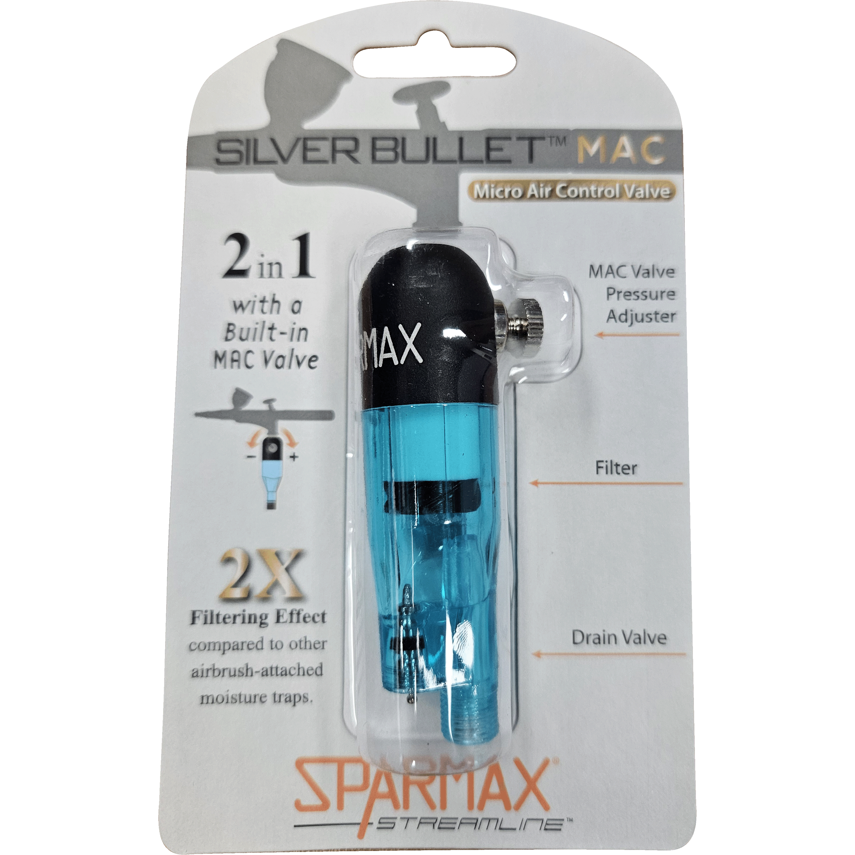 SPARMAX Silver Bullet Watertrap with Mac Valve