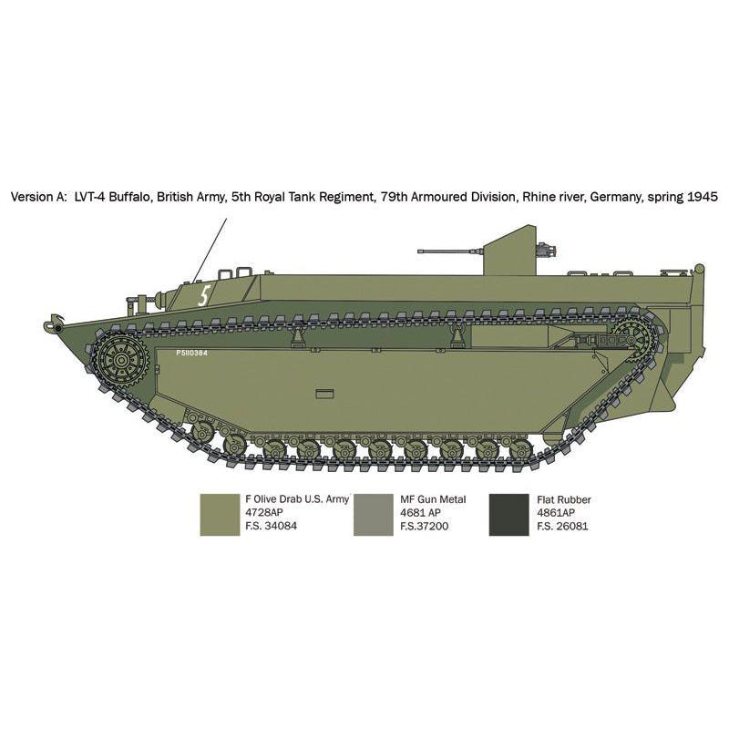 ITALERI 1/35 LVT-4 Water Buffalo (ETO)