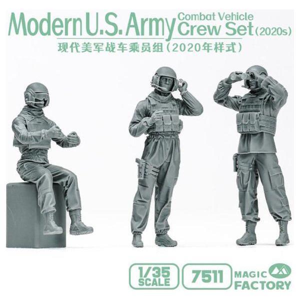 MAGIC FACTORY 1/35 Modern U.S. Army Combat Vehicle Crew Set (2020s)