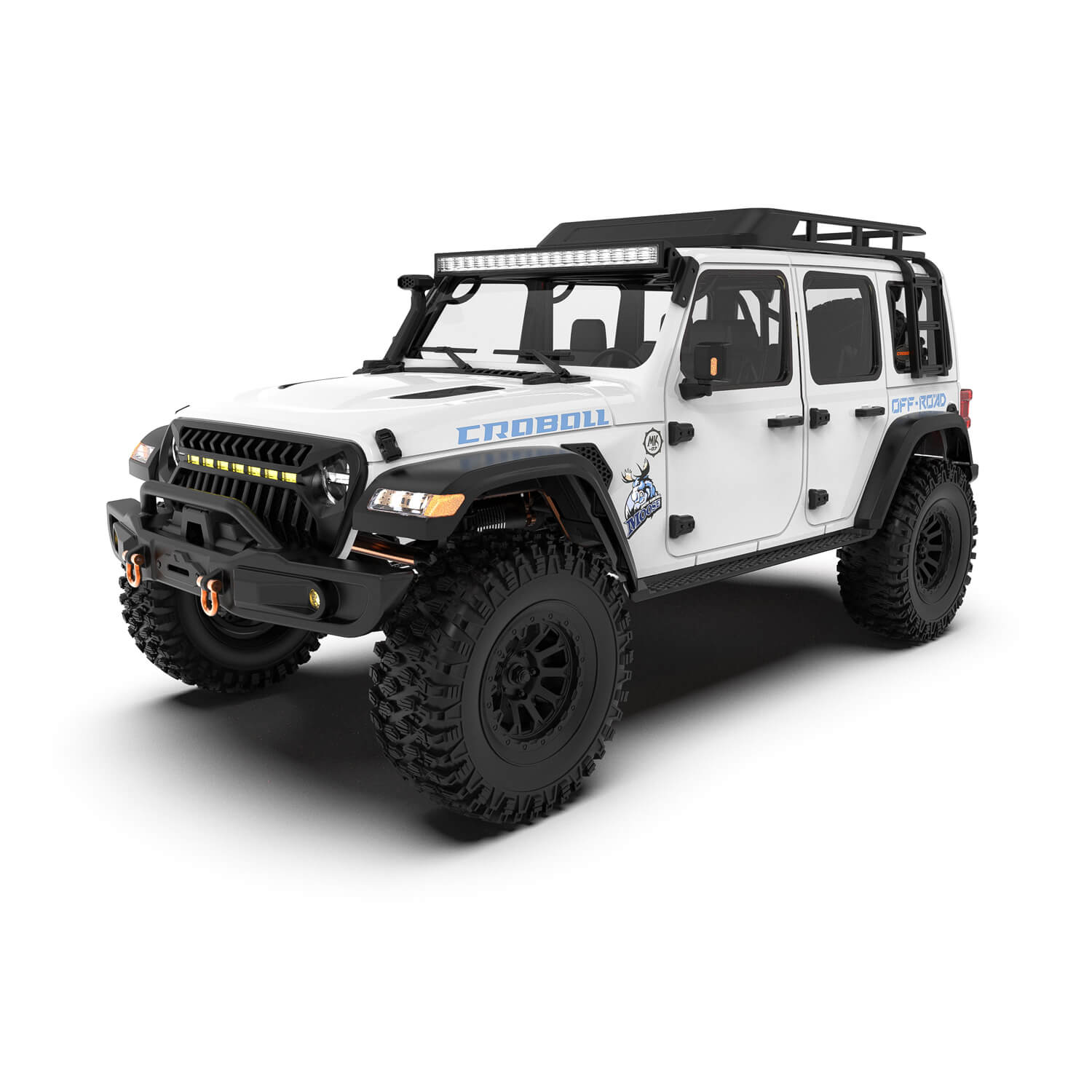 Rlaarlo MK07W-BS Croball MK-07 White ARTR 1/7th BLS