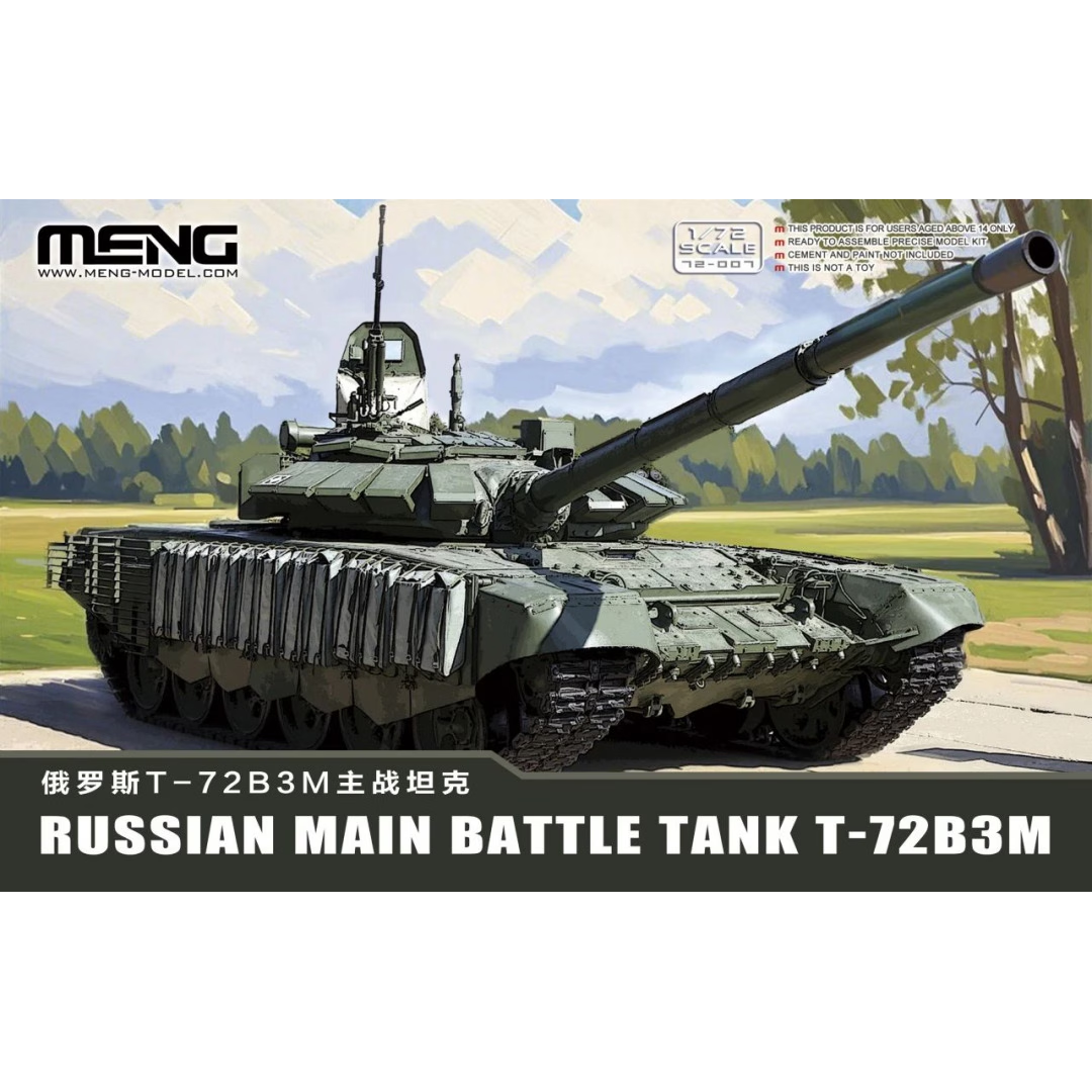 MENG 1/72 Russian Main Battle Tank T-72B3M Plastic Model Kit