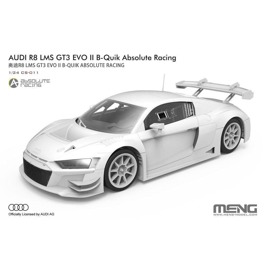 Meng 1/24 Audi R8 LMS GT3 EVO II B-Quik Absolute Racing Plastic Model Kit