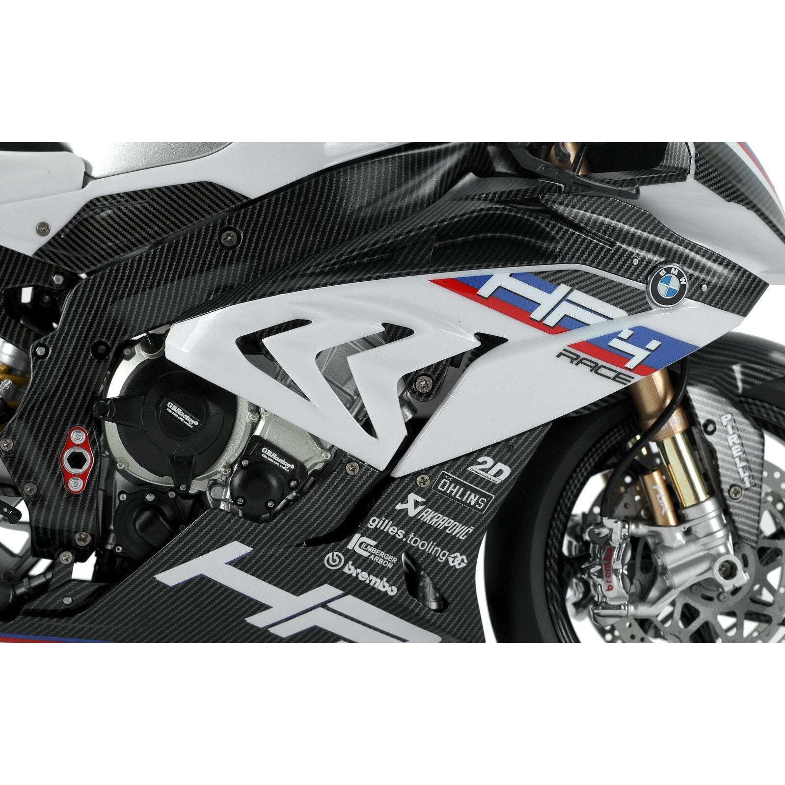 Meng 1/9 BMW HP4 Race (Pre-colored Edition) Plastic Model Kit