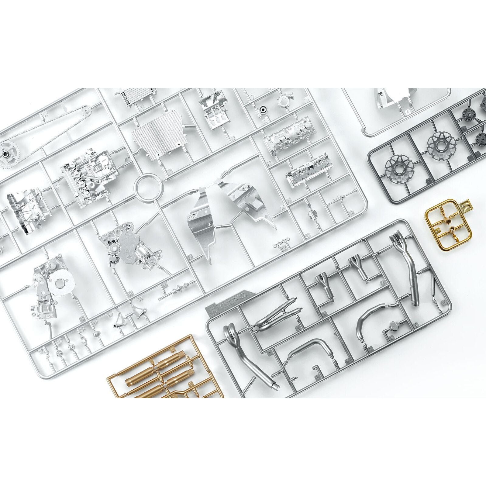 Meng 1/9 BMW HP4 Race (Pre-colored Edition) Plastic Model Kit