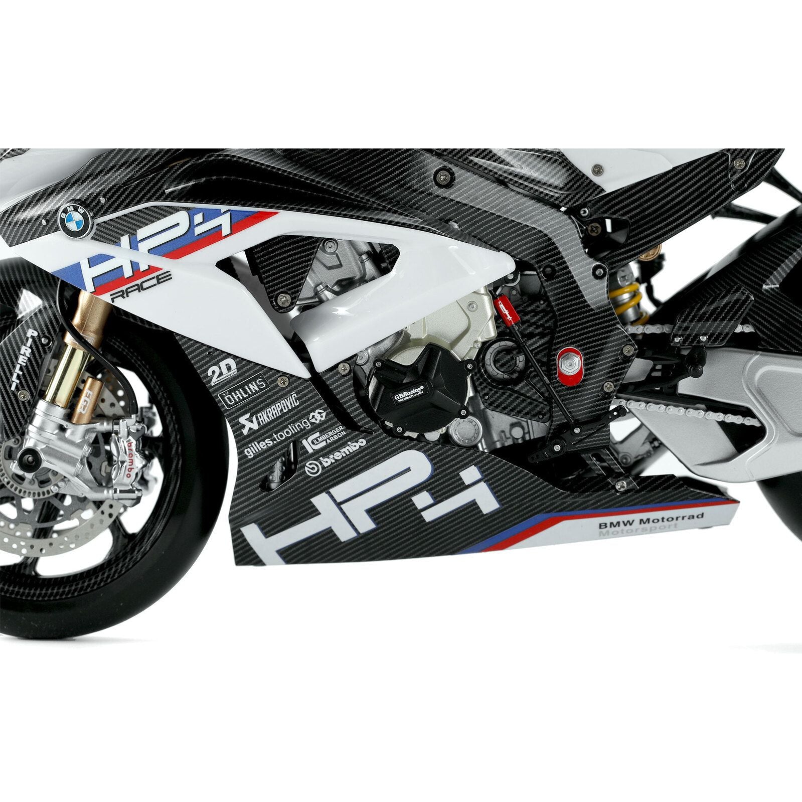 Meng 1/9 BMW HP4 Race (Pre-colored Edition) Plastic Model Kit