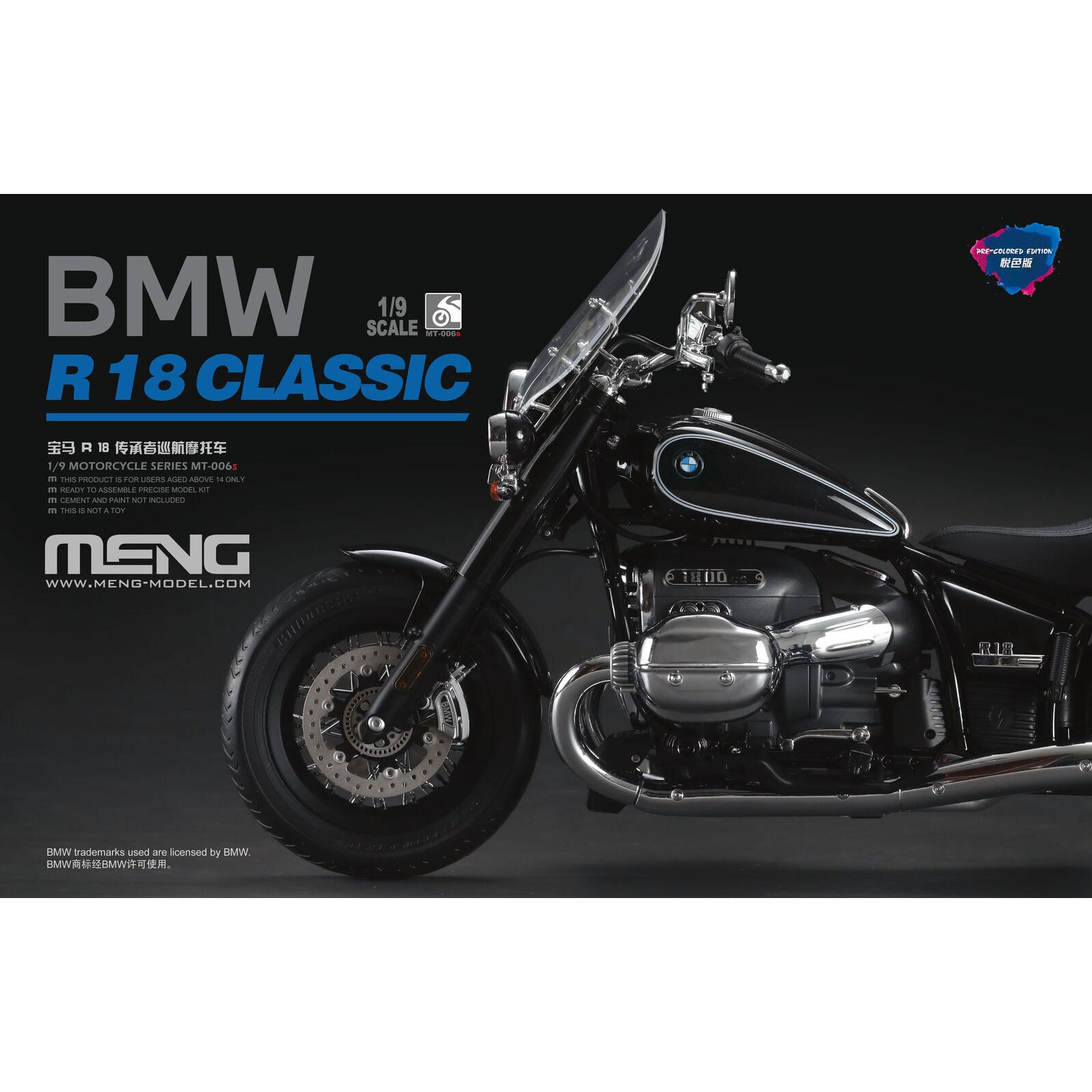 MENG 1/9 BMW R18 Classic (Pre-coloured Edition) Plastic Model Kit