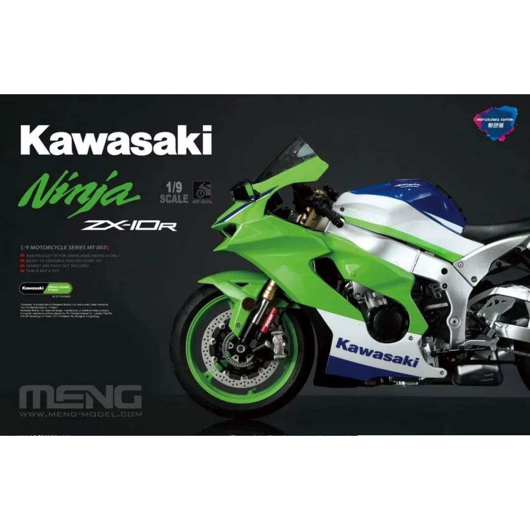 MENG 1/9 Kawasaki ZX-10R (Pre-coloured Edition) Plastic Model Kit