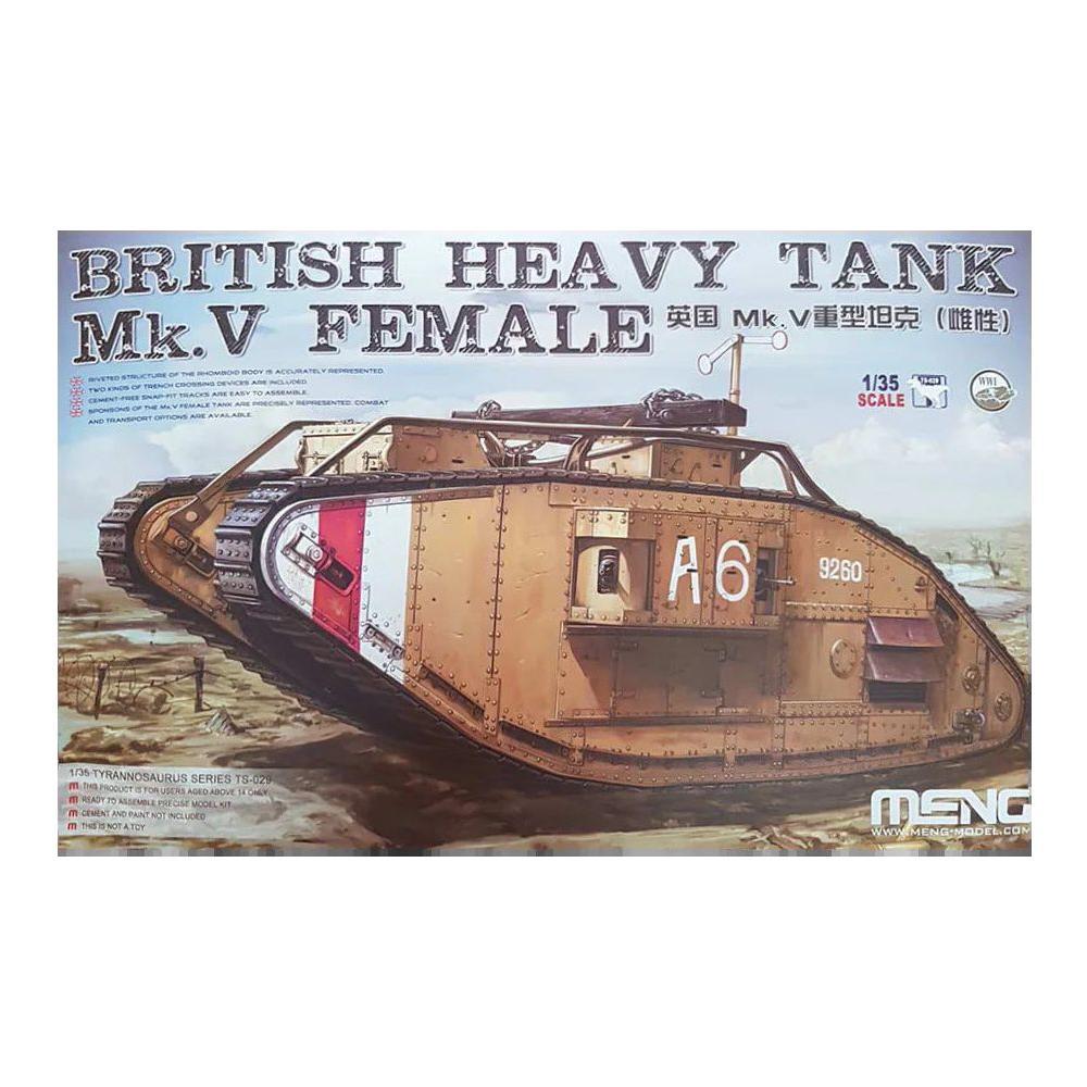 MENG 1/35 British Heavy Tank Mk.V Female Plastic Model Kit