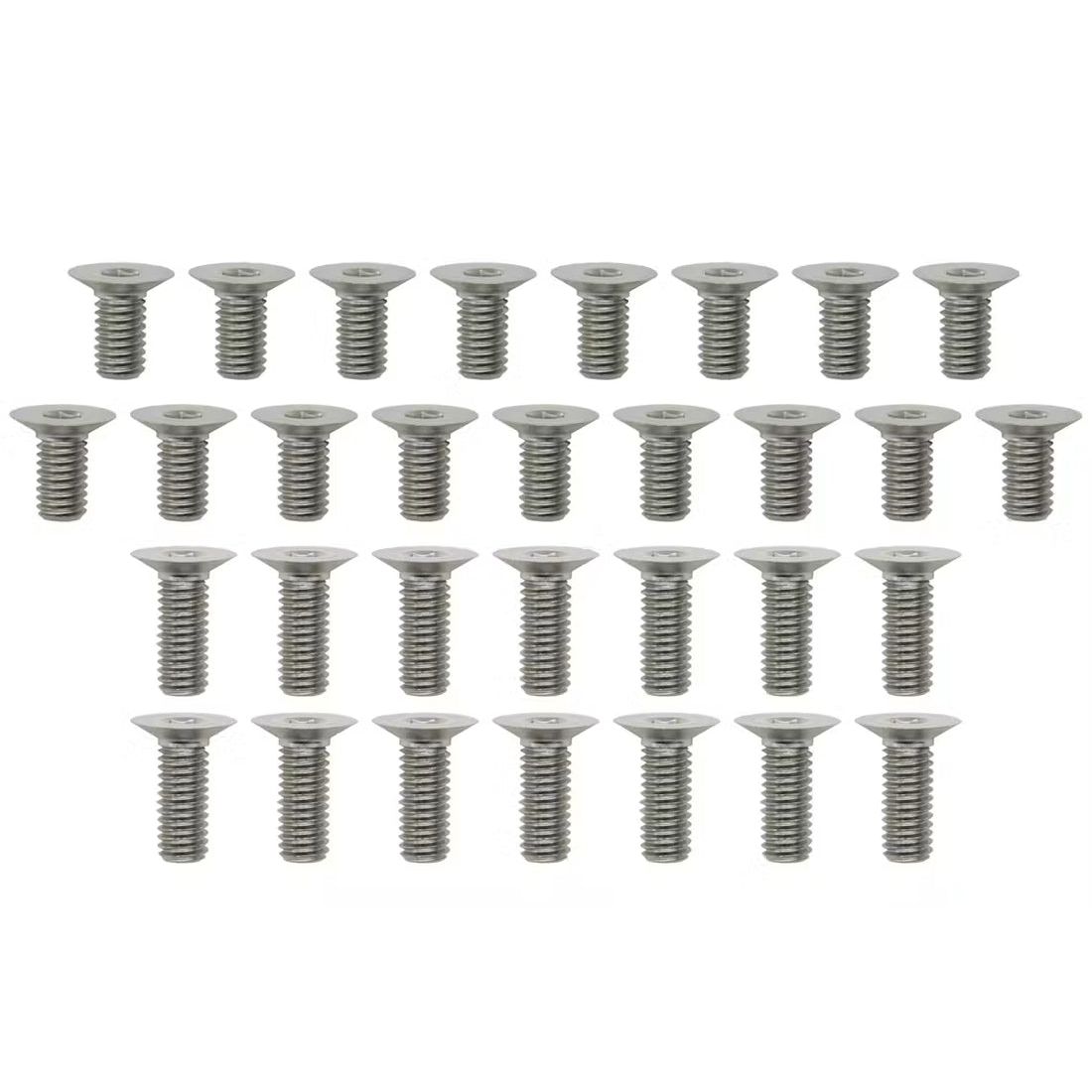 YOKOMO Aluminum/Steel chassis screw set (120 degrees / 31 pieces)