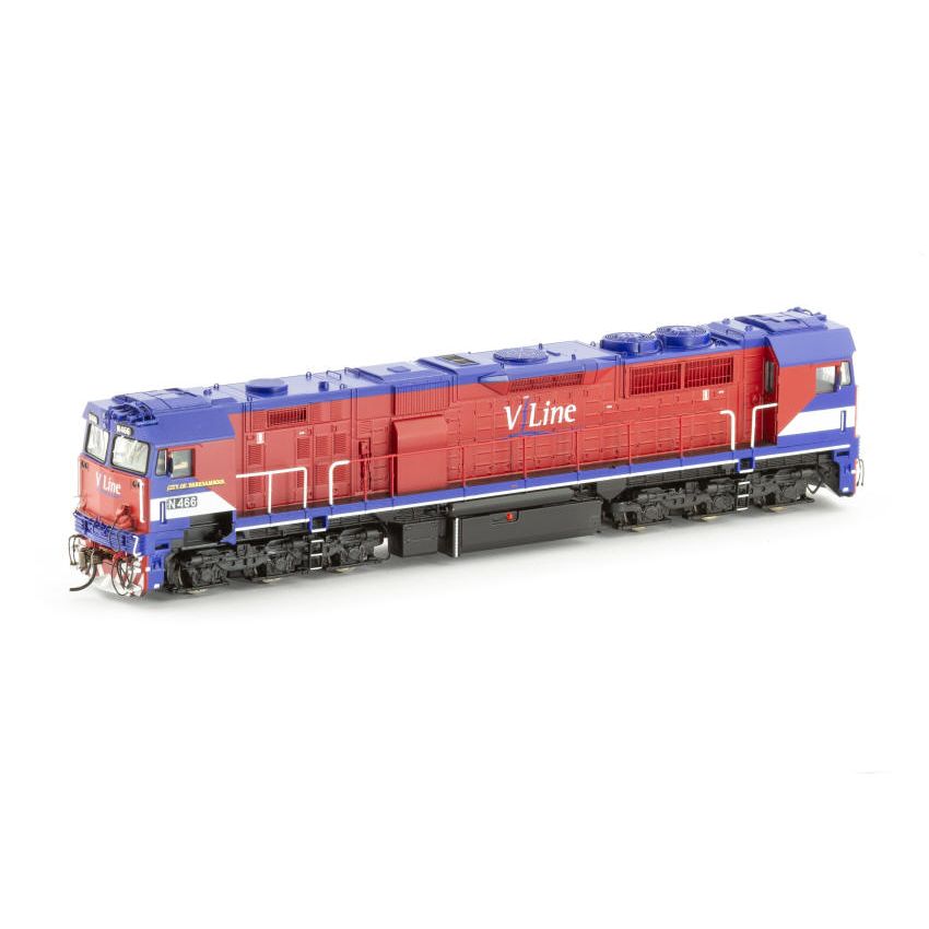 AUSCISION N Class N466 V/Line Pass MK2 - Red/Blue/White (City of Warrnambool) - HO Scale DCC Sound