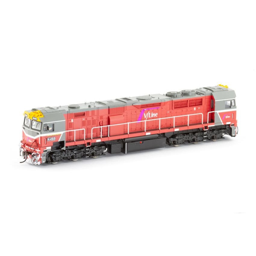 AUSCISION N Class N468 V/Line Pass MK3 - Red/Yellow/Grey Trial Livery (City of Bairnsdale) HO Scale