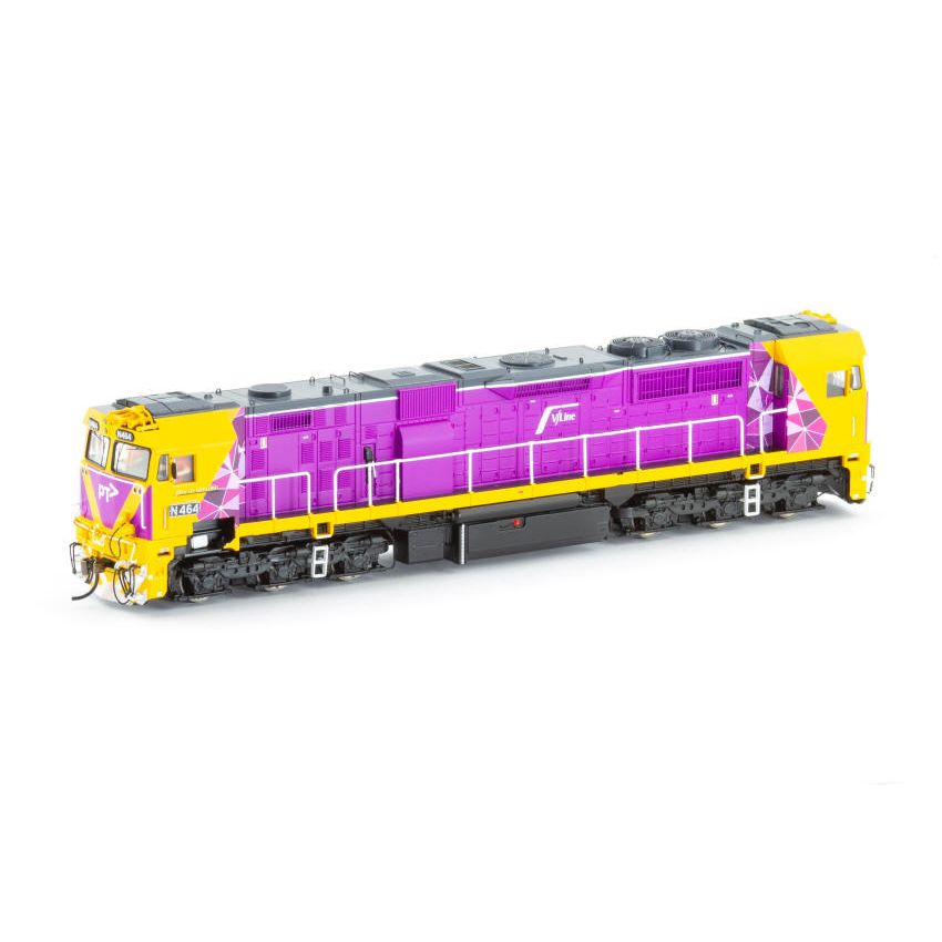 AUSCISION N Class N464 V/Line PTV - Purple/Yellow (City of Geelong) HO Scale