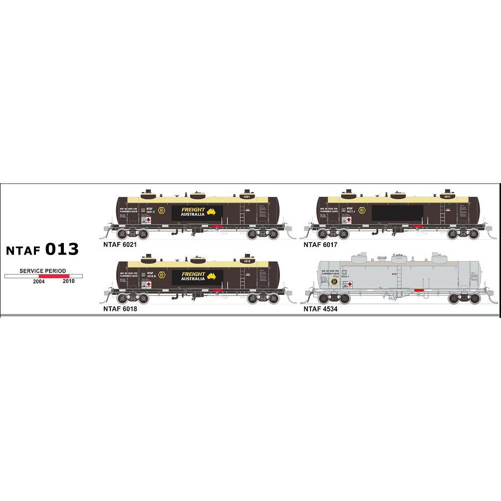SDS MODELS HO NTAF Rail Tank Wagons Pack 13