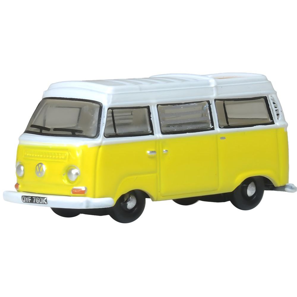 OXFORD 1/148 VW T2 Bay Window Camper Saturn Yellow/White