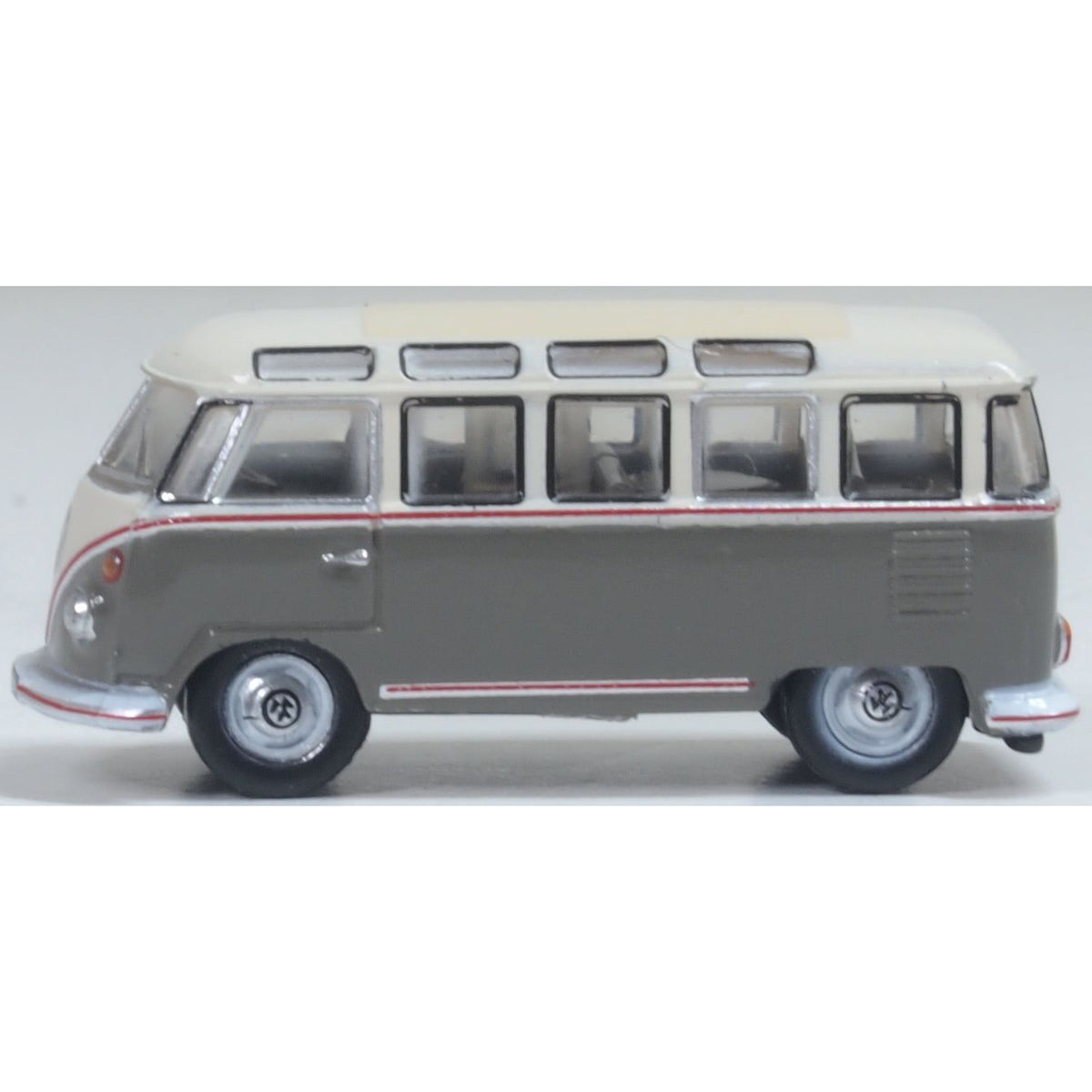 OXFORD 1/148 VW Samba Bus Mouse Grey/Pearl White