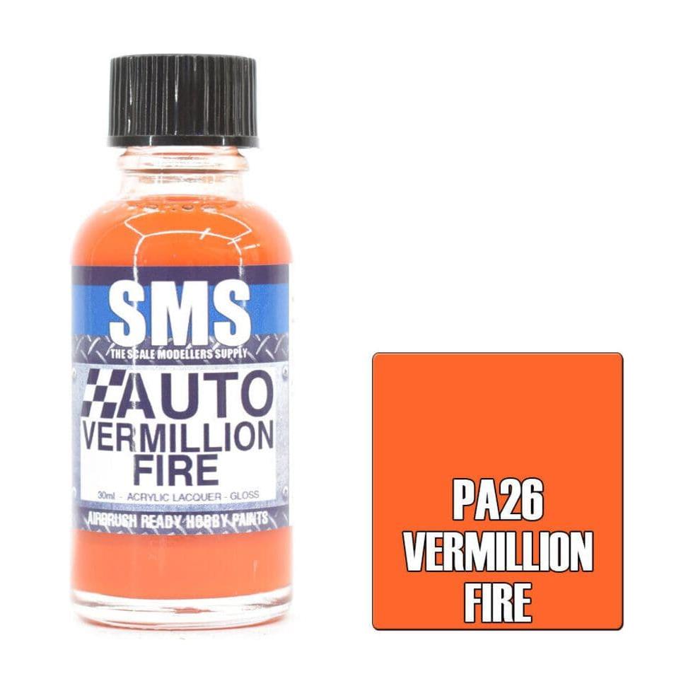 SMS Auto Colour Vermillion Fire Lacquer Gloss 30ml