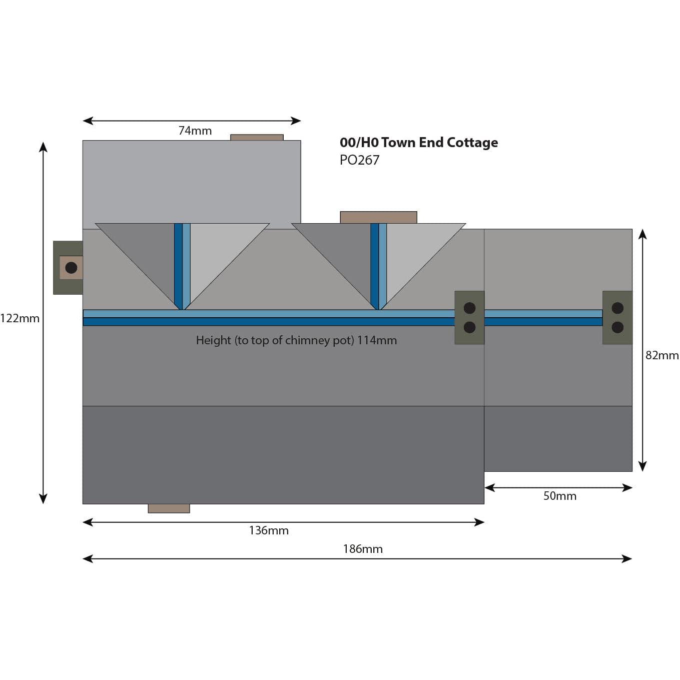 METCALFE OO/HO Town End Cottage