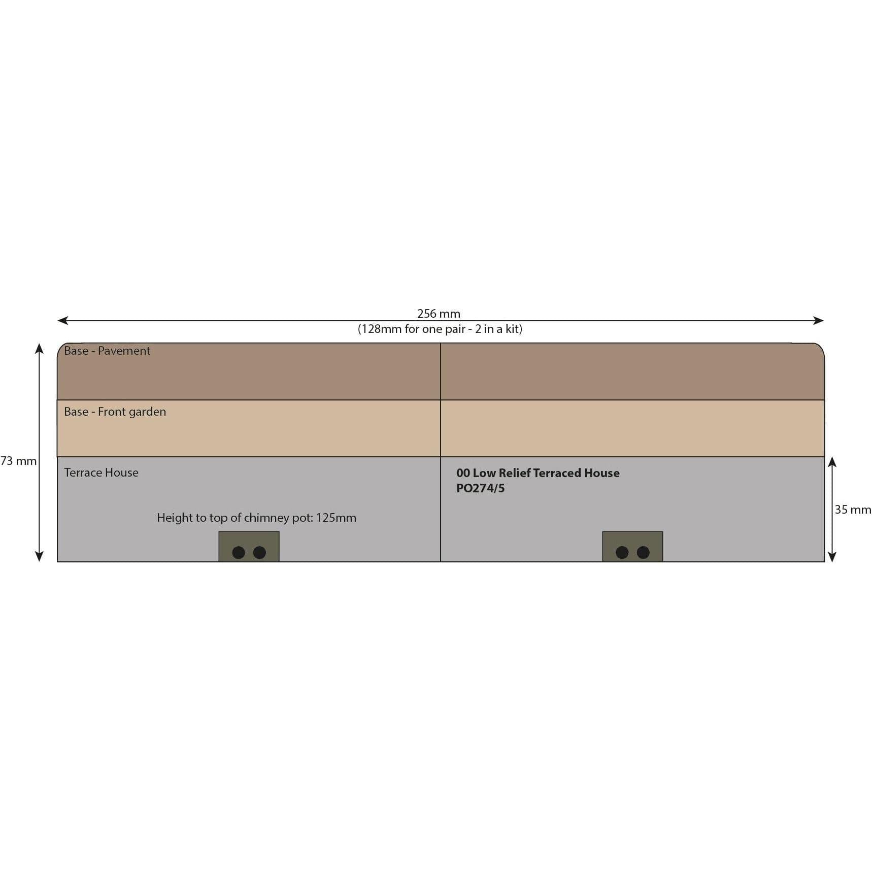 METCALFE OO/HO Stone House Fronts
