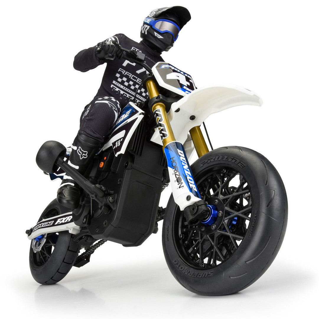 PROLINE 1/4 Supermoto Mounted Front Tyre with Black Wheel, ProMoto-MX/SM
