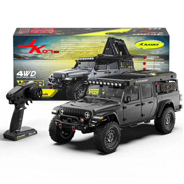 Rlaarlo JK07PROG Wrangler PRO Grey ARTR 1/7 BLS