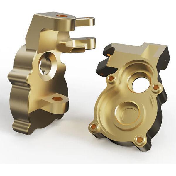 Rlaarlo MK07-302 Brass Front Portal Drive Axle Mount & Portal Housing for MK07