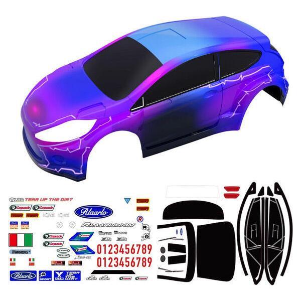 Rlaarlo XTS-080 Purple XTS Rally 1.2mm PC Car Body For XTS-F10