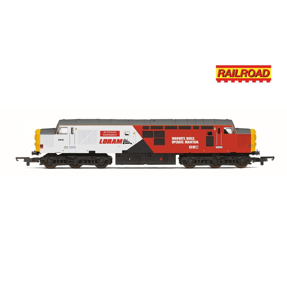 HORNBY RailRoad - Loram - Class 37 - 'An Comunn Gaidhealach' 37418