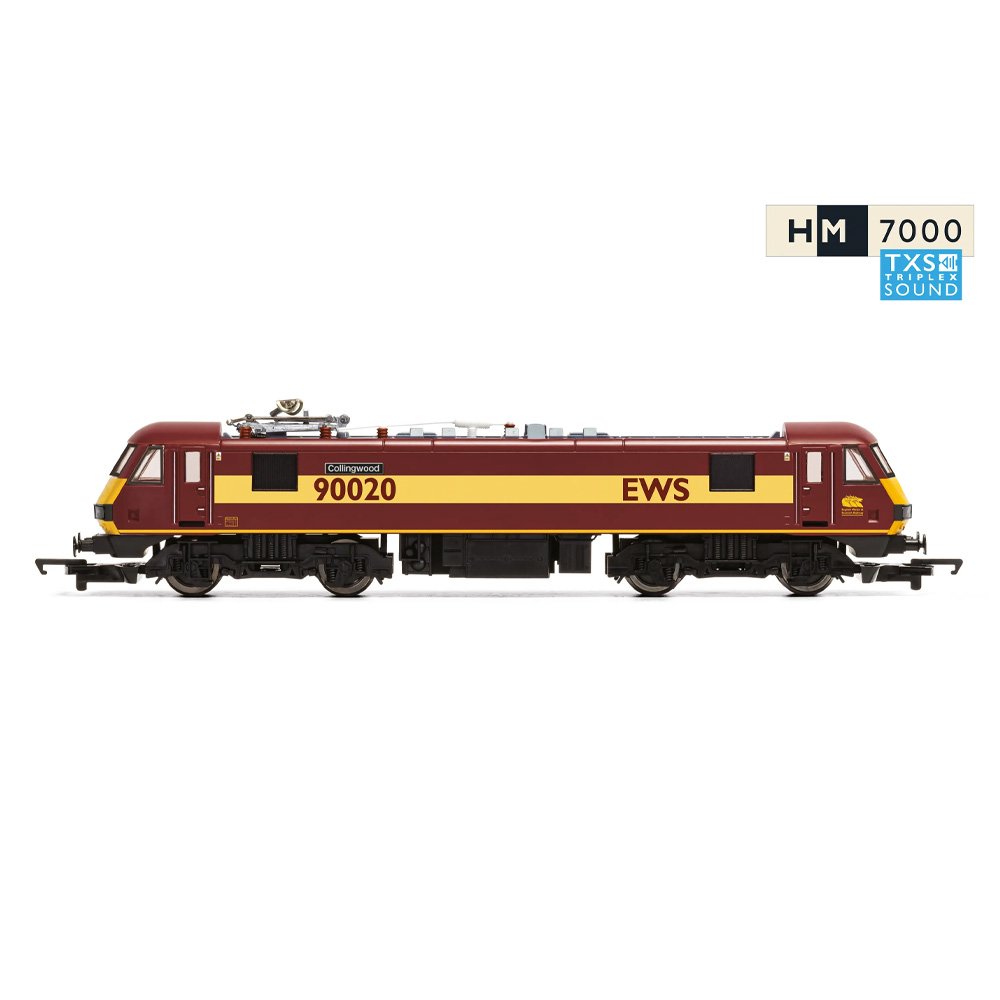 HORNBY 1/76 RailRoad: EWS - Class 90 - 'Collingwood 90020' (DCC Sound Fitted)