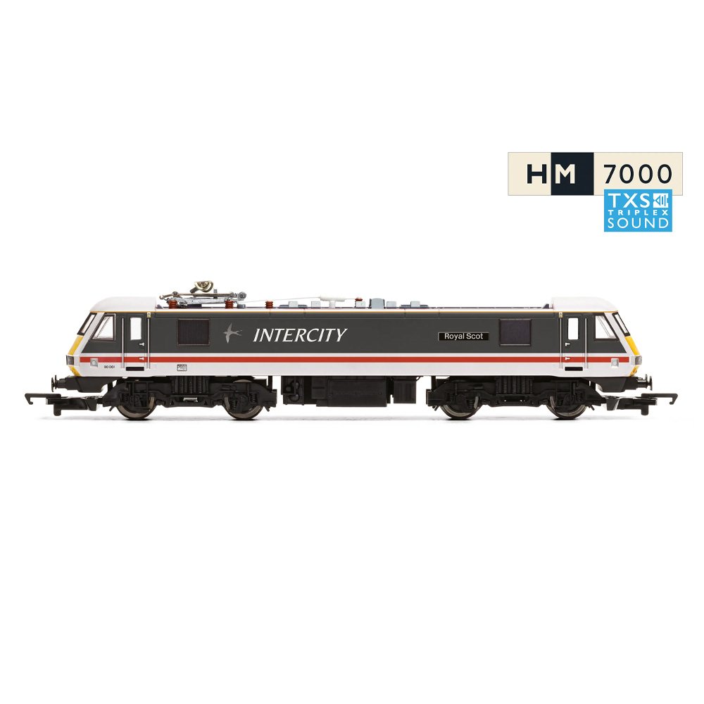 HORNBY OO RailRoad: BR - Intercity Class 90 - 'Royal Scot' 90001 (DCC Sound Fitted)