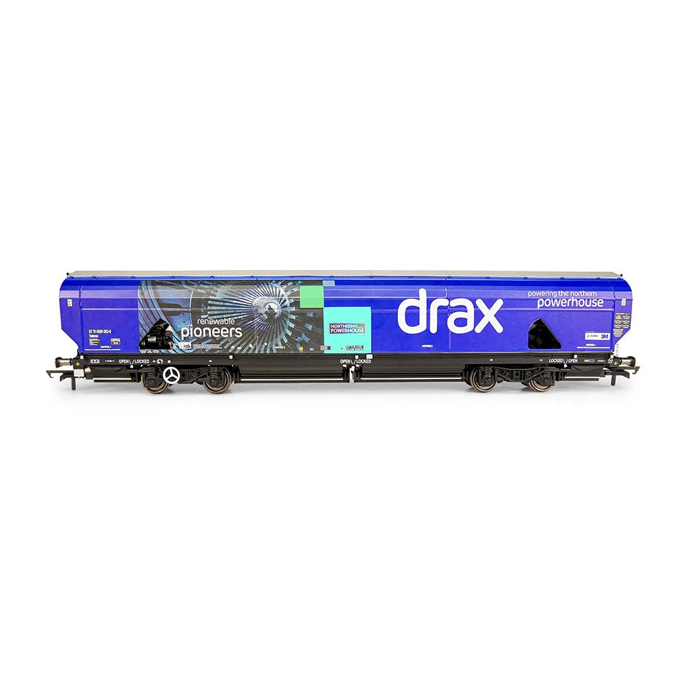 HORNBY OO Drax Biomass Wagon Pack, 83700698083-8 & 83700698158-8