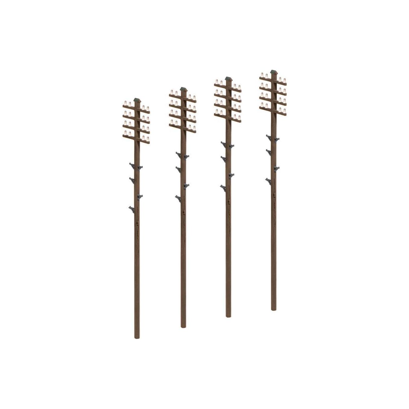 RATIO OO/HO Telegraph Poles (16 Per Pack)
