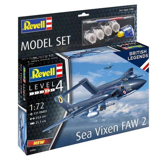 REVELL 1/72 British Legends: Sea Vixen FAW 2 "70th Anniversary" Starter Set