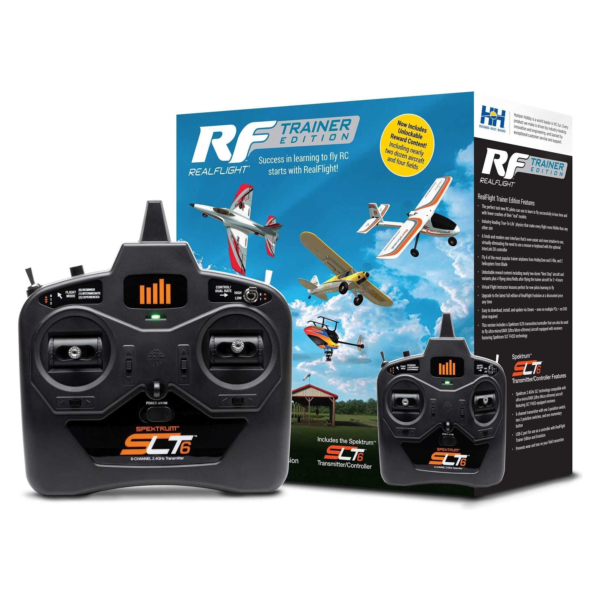 RealFlight Trainer Edition Flight Simulator with Mode 2 SLT6 Transmitter