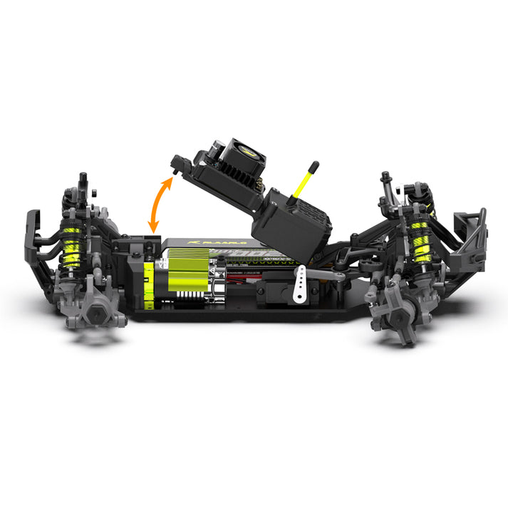 RLAARLO 1/14 ROG1 Gladiator Brushless Monster Truck Black