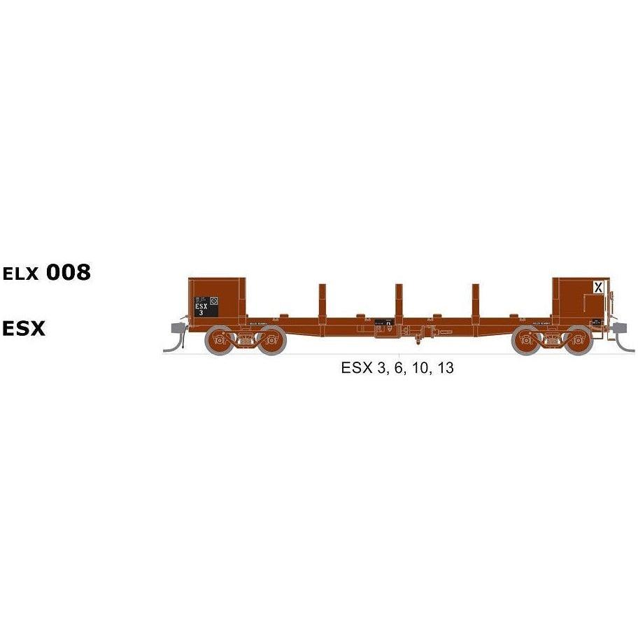 SDS MODELS HO VR ESX Open Wagon 4 Pack ELX-008