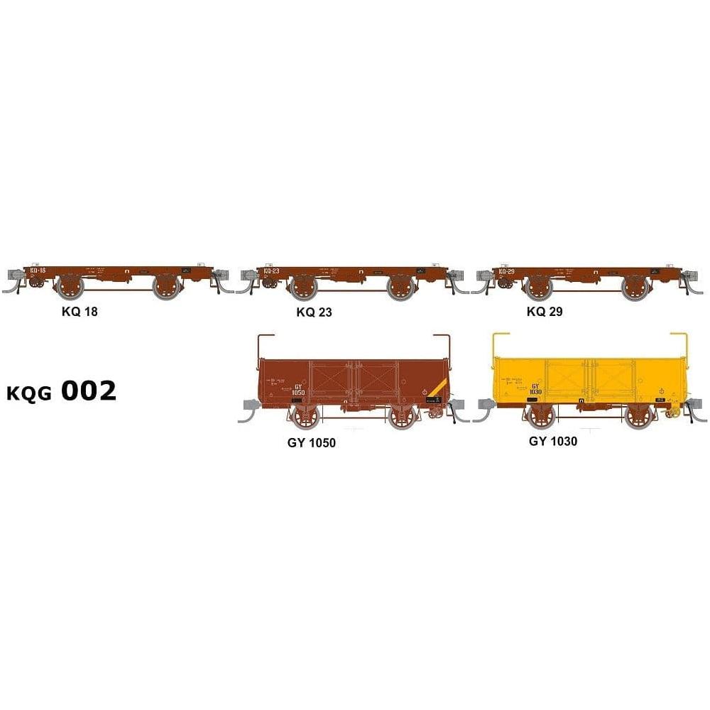 SDS MODELS HO KQ Container Wagon 5 Pack 002