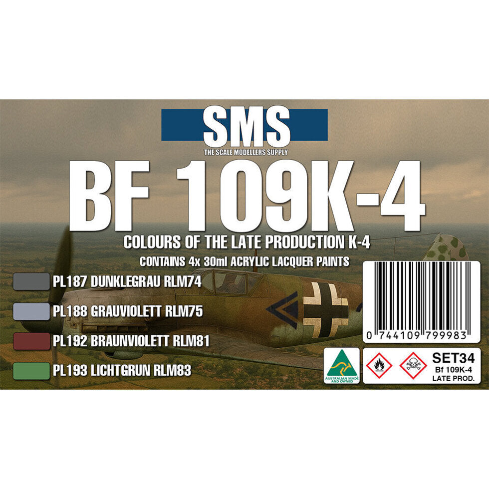 SMS BF109 K-4 (LATE PRODUCTION) Colour Set