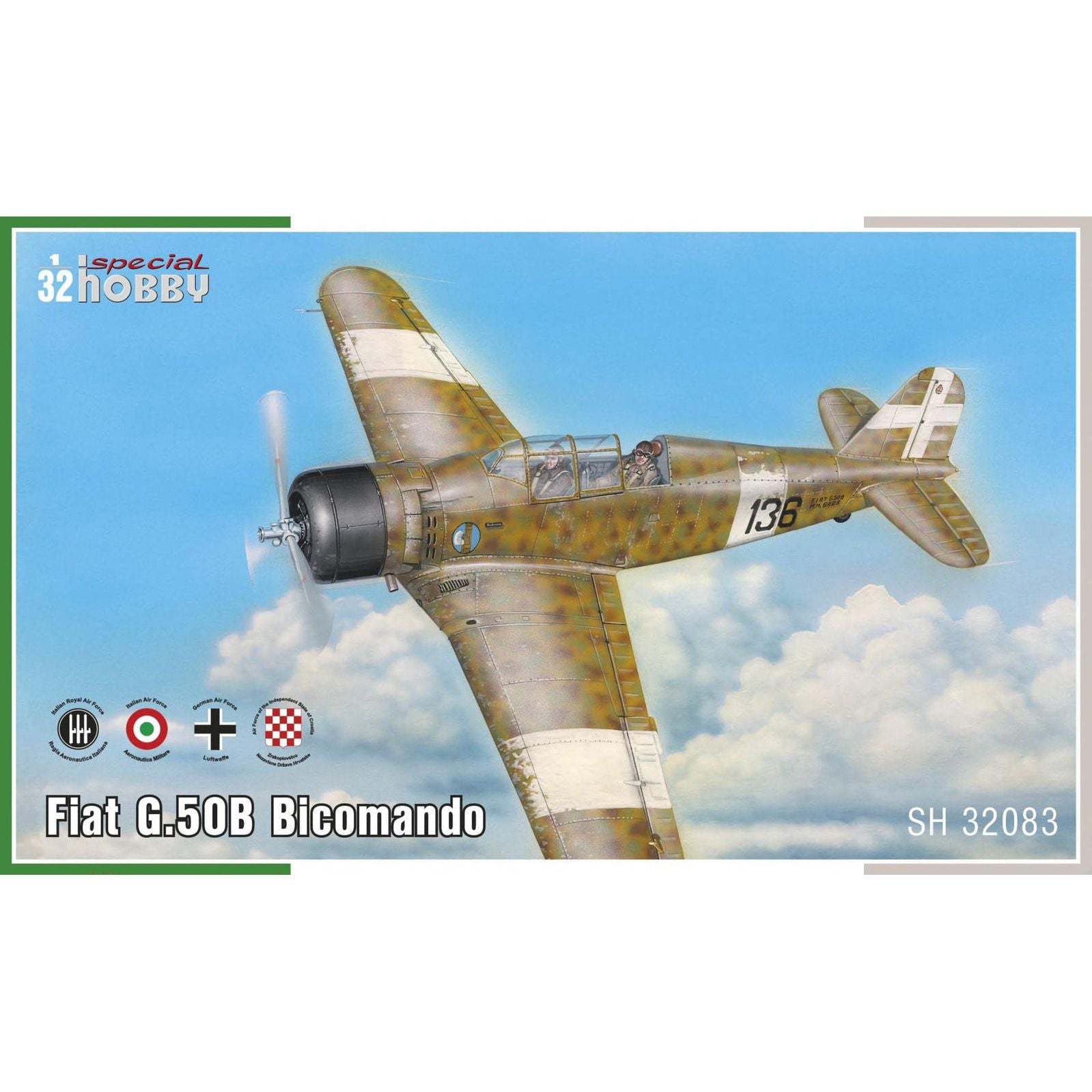 SPECIAL HOBBY 1/32 Fiat G.50B Bicomando Plastic Model Kit