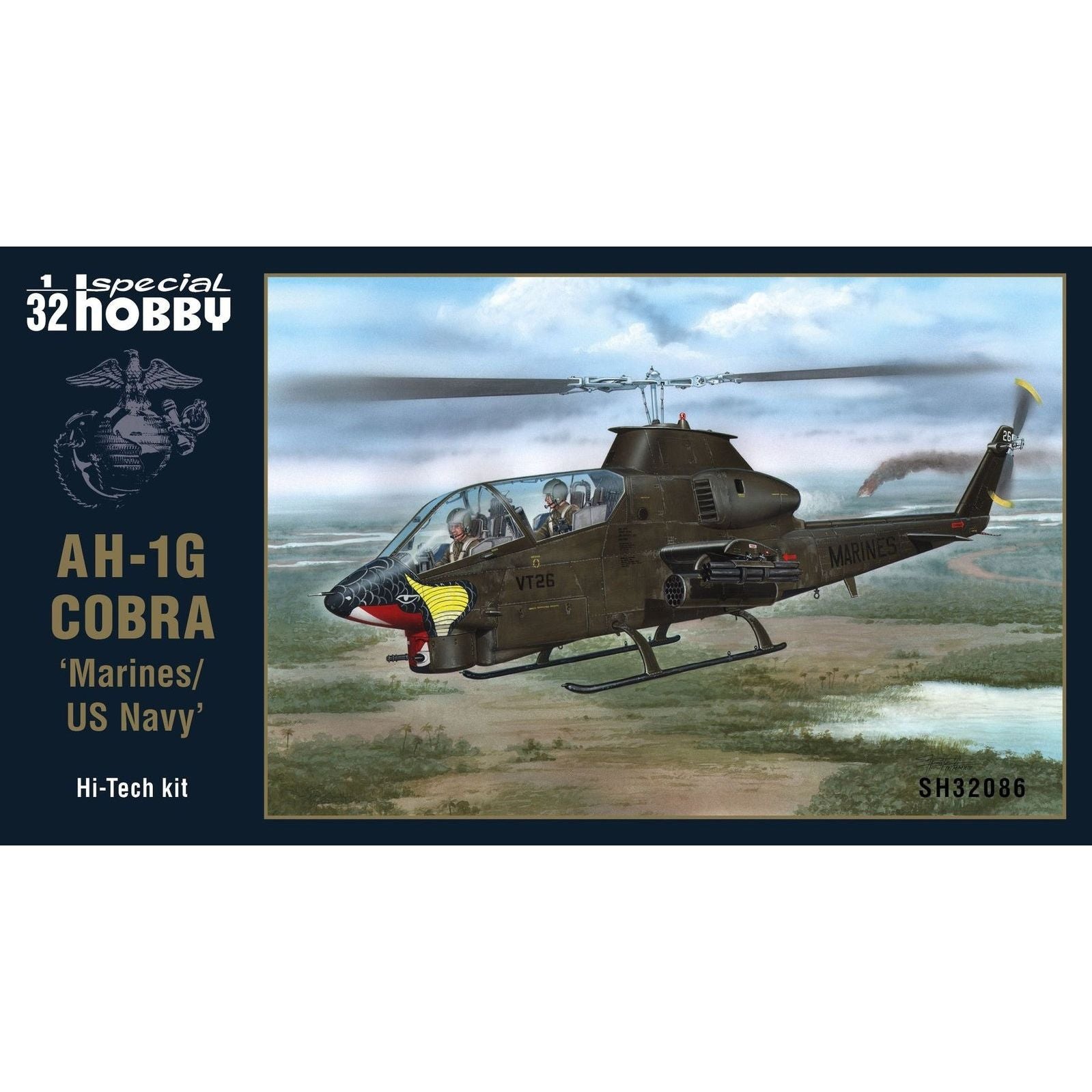 SPECIAL HOBBY 1/32 AH-1G Cobra ‘Marines/US Navy’ Hi-Tech Kit Plastic Model Kit