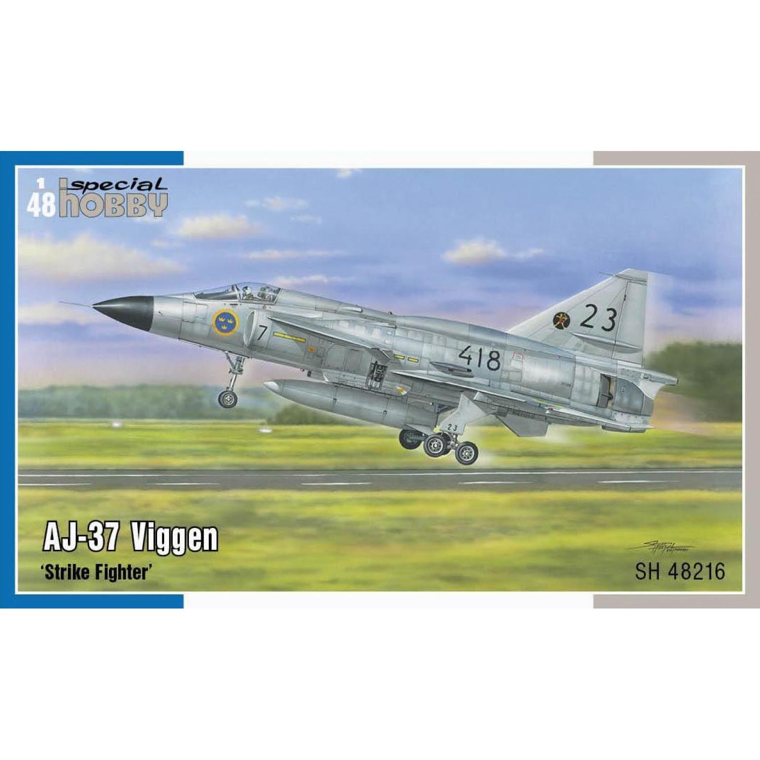 SPECIAL HOBBY 1/48 AJ-37 Viggen ‘Strike Fighter’ Plastic Model Kit