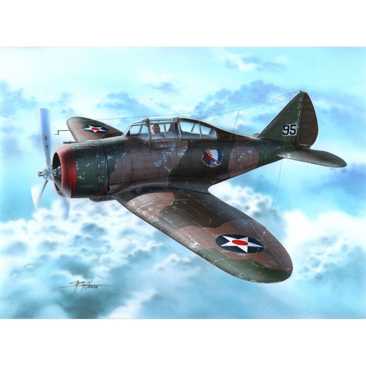 SPECIAL HOBBY 1/72 P-35 "War games and War Training" Plastic Model Kit