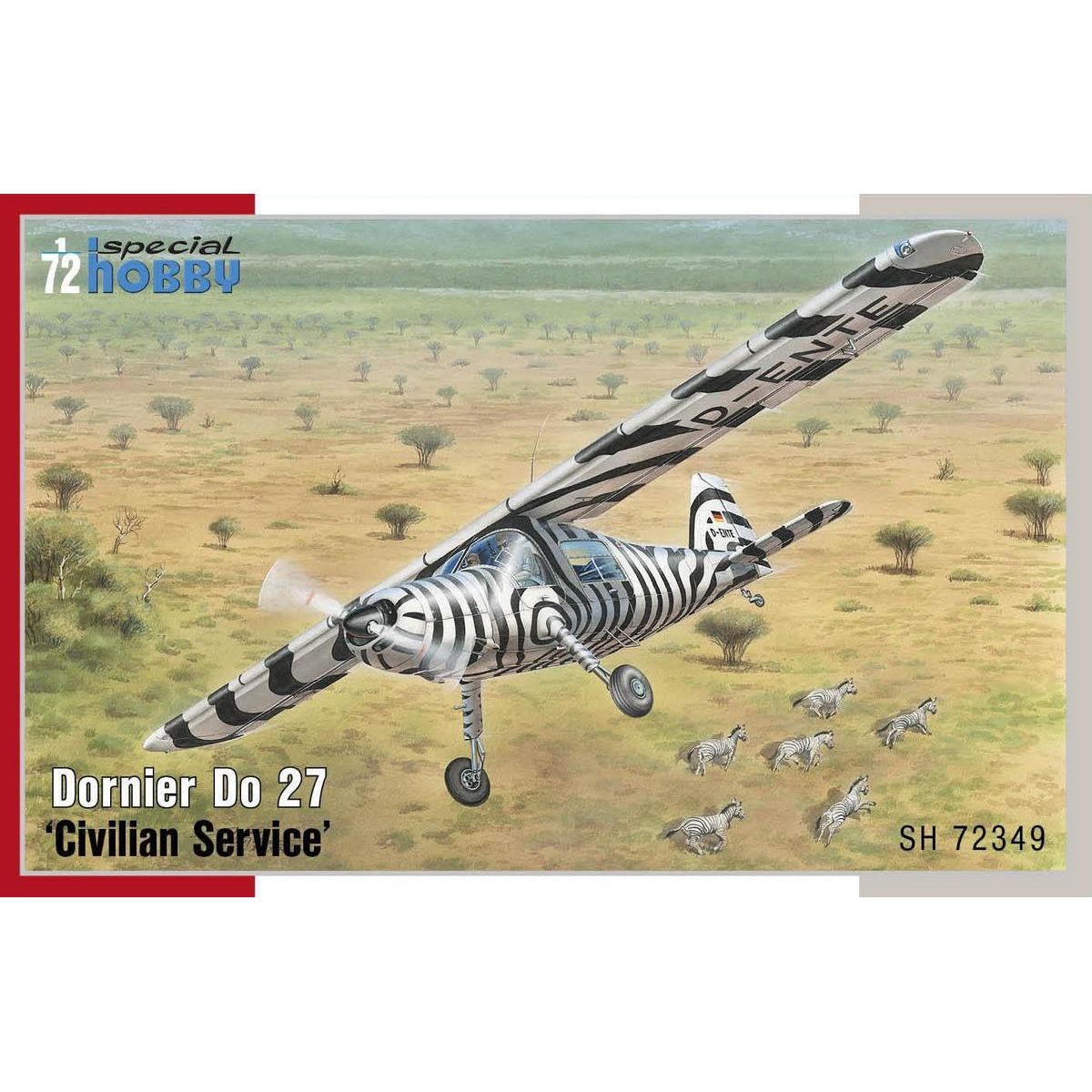 SPECIAL HOBBY 1/72 Dornier Do 27 "Civilian Service" Plastic Model Kit